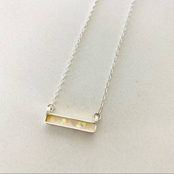 NORDSTROM REVOLVE Silver Chain Sparkle Bar Charm Choker Layer Necklace Jewelry - Picture 2 of 6